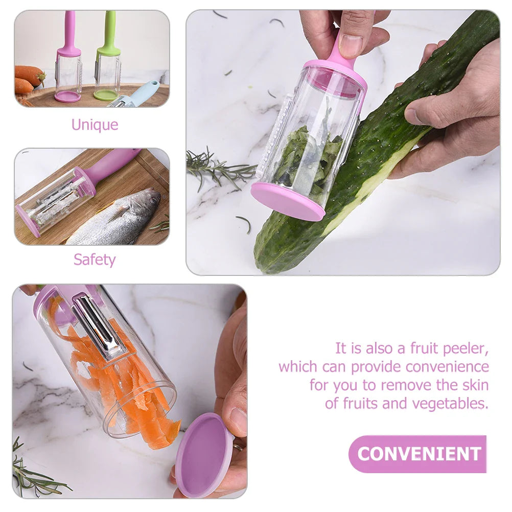 Carvallo ScaleAway ProGrip | Ergonomisk & Säker | Rostfritt stål 420J2 & Plast | 20×5,2×5,2 cm