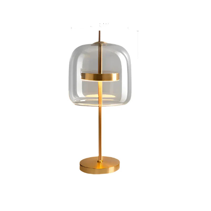 LumiGlass - Modern Glastakkelampa | Elegant LED Nattlampa för Sovrum &amp; Vardagsrum