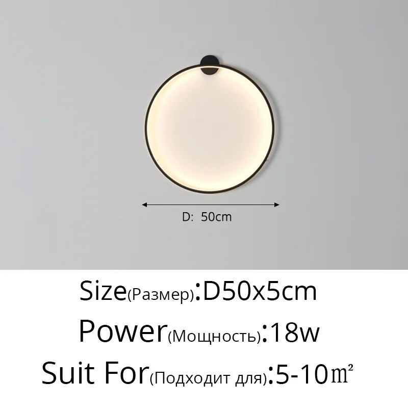 Måne LED Vägglampa – Modern Vägglampa för Sovrum, Vardagsrum och Hall