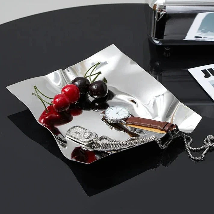 Eclipse Nouveau Förvaringsbricka - Modern Design i Rostfritt Stål