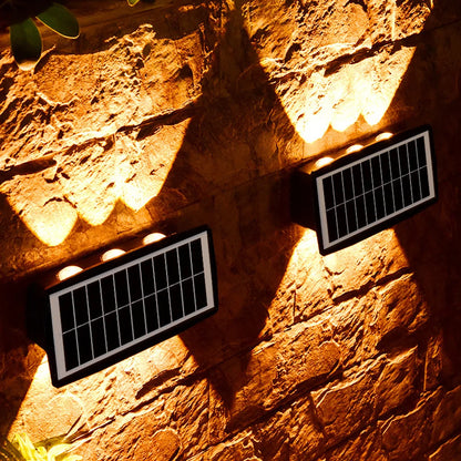 Solpanel LED utomhusvägglampa med upp- och ned-effekt – Modern vägbelysning för trädgård och terrass