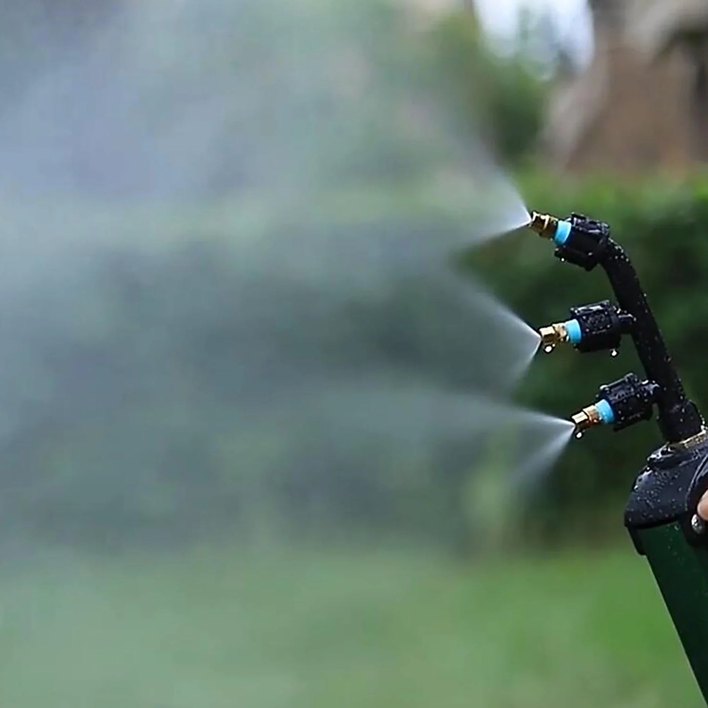 Carvallo dimspruta | 1–3-vägs mässingsdysa | Fin dimma för trädgård & växthus | 1/4" & 1/2" anslutning