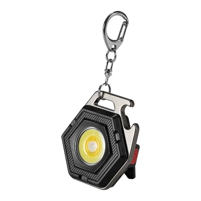 Carvallo Mini LED Campinglampa | USB-C Uppladdningsbar | COB-Arbetslampa med magnetfot | 7 Ljuslägen &amp; IP64 Vattenskydd