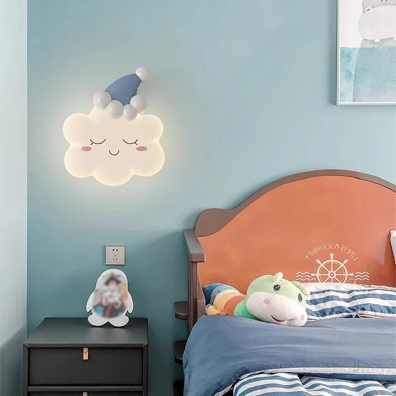 RomanticCloud - Vägghängd Lampa Barnrum Prinsessstil