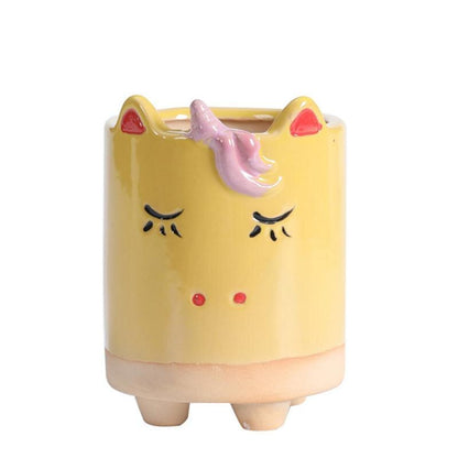 Carvallo - Legenden djurformade krukor med roliga seriedesigns