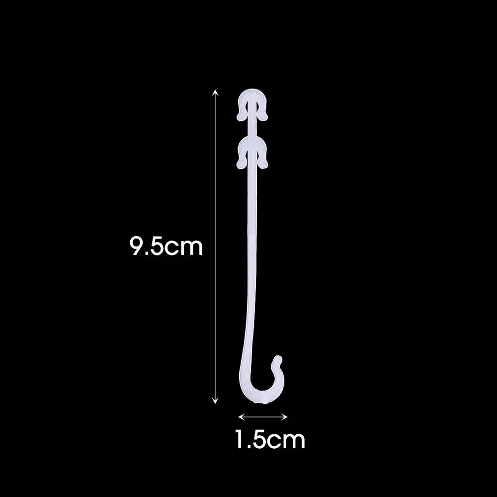 Carvallo J | Återanvändbara J-krokar för tomater och klätterväxter | 9,5 cm / 13 cm / 16 cm | 1–100 stycken | Växtstöd för klättringshjälp