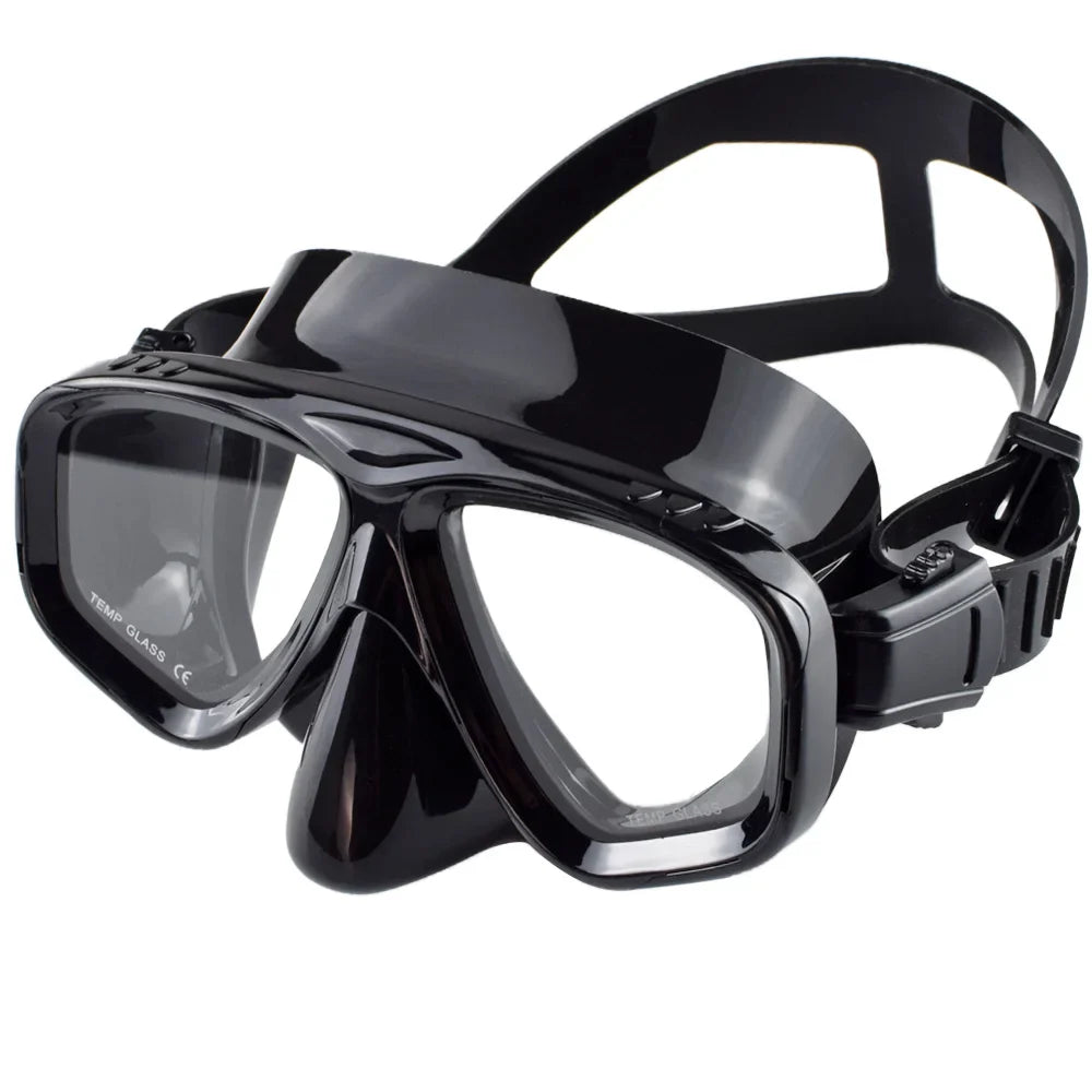 Carvallo dykmask med snorkel | 180° panoramautsikt | Antiläckage & HD-glas | Livsmedelsgodkännt silikon