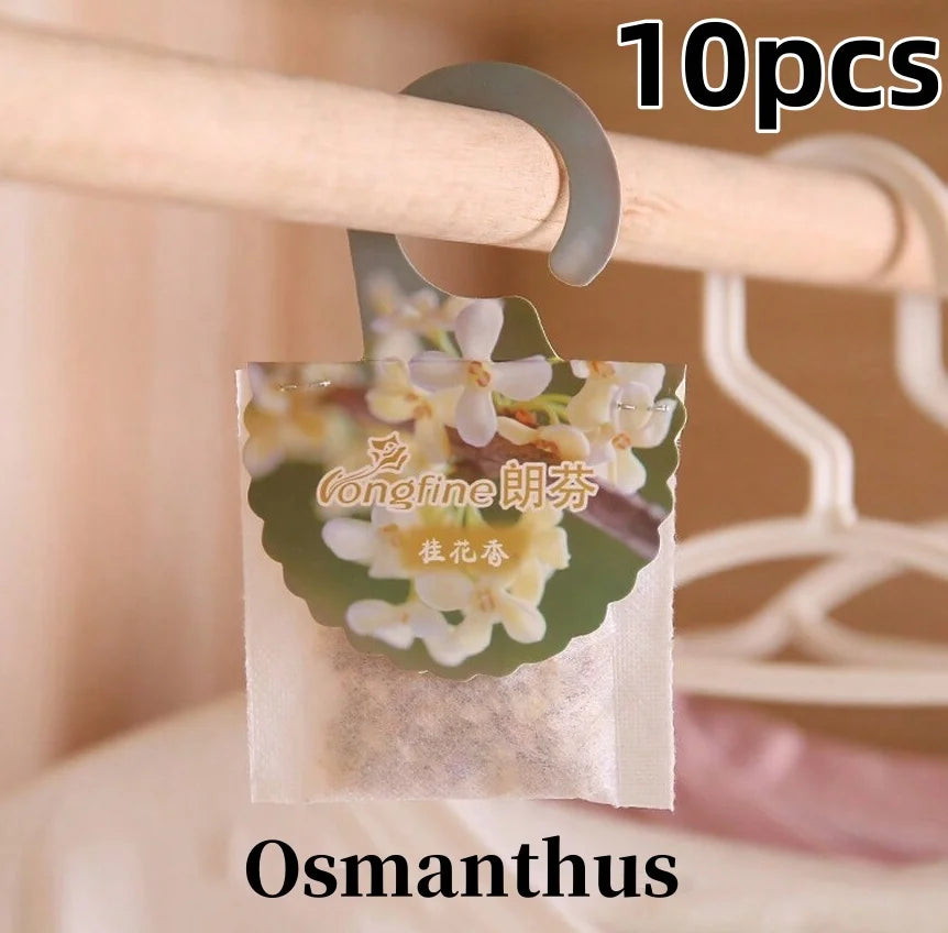 Carvallo Doftpåsar för garderob & rum | 5/10 stycken | Långvarig doft | Med hängare | Aromaterapi & luftrensare