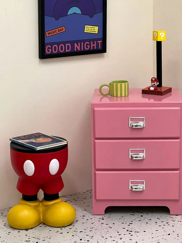 Mickey Mouse Förvaringspall – Praktisk och Glad Förvaringslösning för Barn