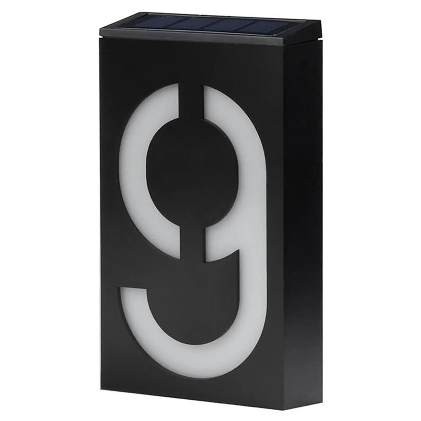 Carvallo Solar Husnummerlampa | LED Belyst | Vädertålig IP55 | Automatisk ljus vid mörker