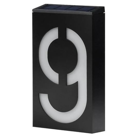 Carvallo Solar Husnummerlampa | LED Belyst | Vädertålig IP55 | Automatisk ljus vid mörker