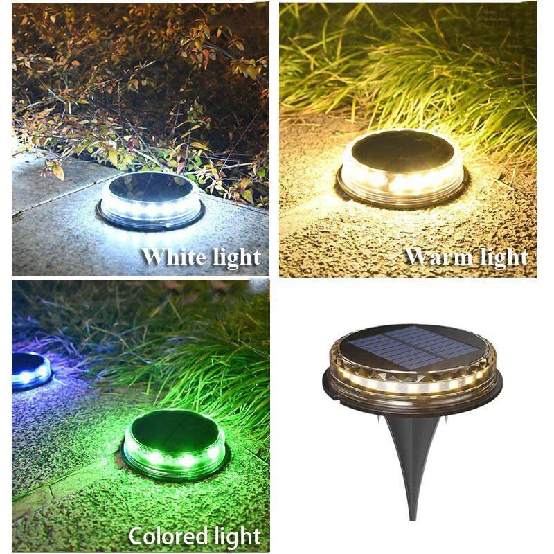 Carvallo GroundGlow Solarbelysning 4-pack | LED Trädgårdslampor | IP65 Vattentålig | För Vägar, Gräsmatta & Terrass