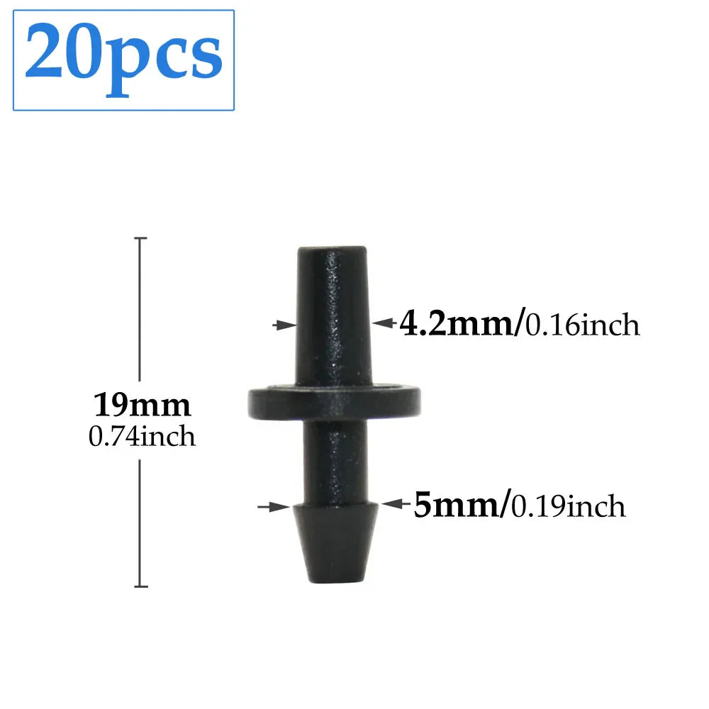 Carvallo Cross Connector | 2-Way Arrow Connection | For 3 mm & 5 mm Hoses | Drip Irrigation Systems