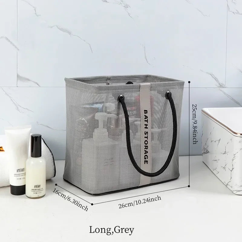 Carvallo Visibella Max | Transparent & Rymlig | För Bad, Resa & Vardag | Med Metallram & Bärhandtag