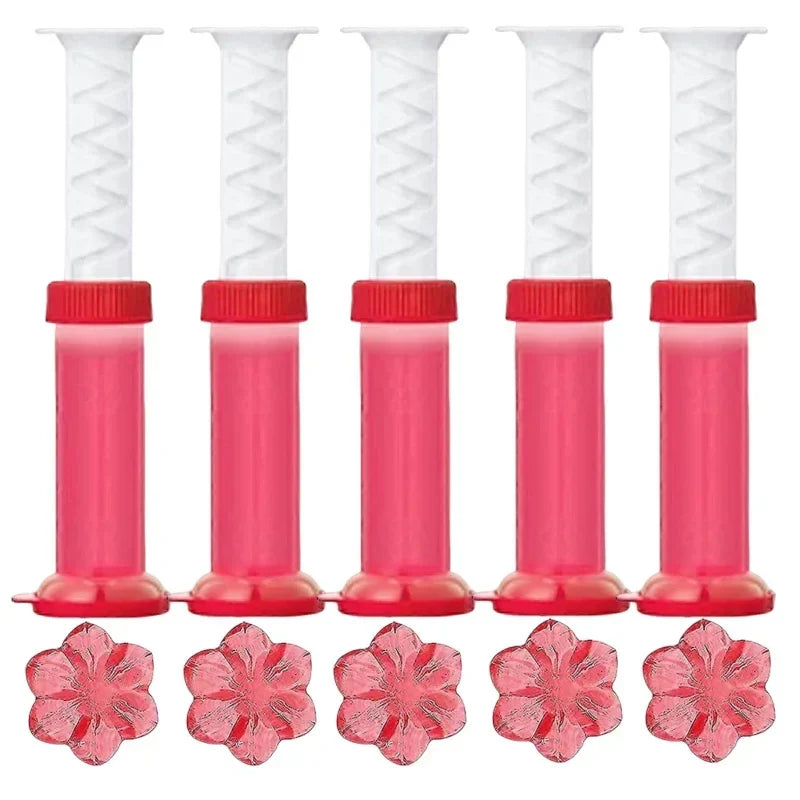 Carvallo WC-Gelblommor | Doftgel för toalett & urinal | Rengörande, Antibakteriell & Dekorativ | 12 blommor per stick