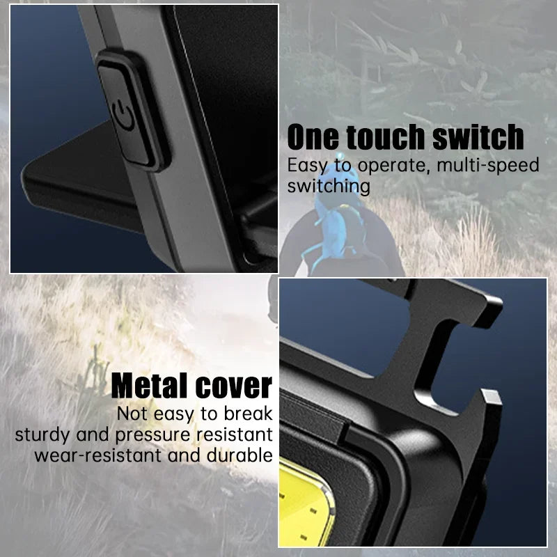 Carvallo Mini Ficklampa | 1000 Lumen | Magnetisk & Återuppladdningsbar | Med flasköppnare & karbinhake