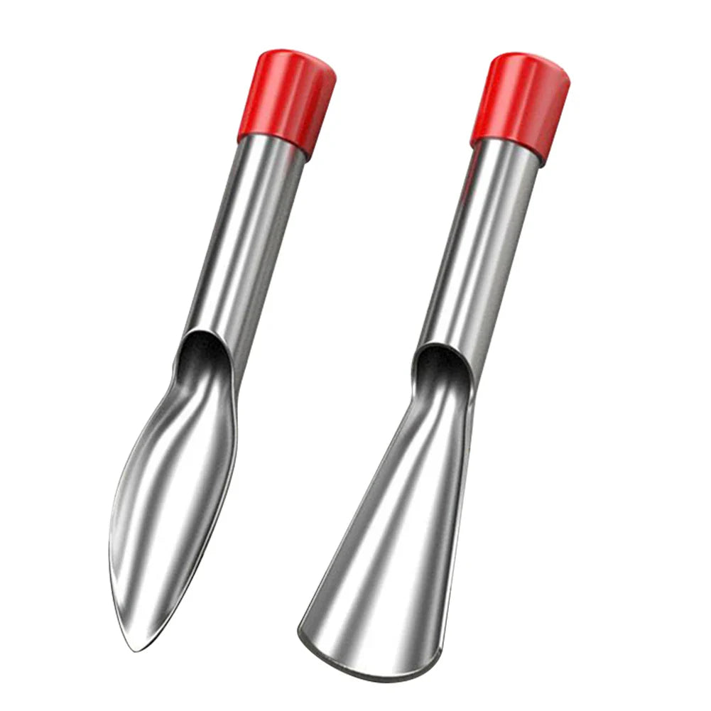 Carvallo 2-delat trädgårdsverktygset | Rostfritt stål plantering spade & ogräsborttagare | Vass & rostfri | För grönsaker, blommor & plantor