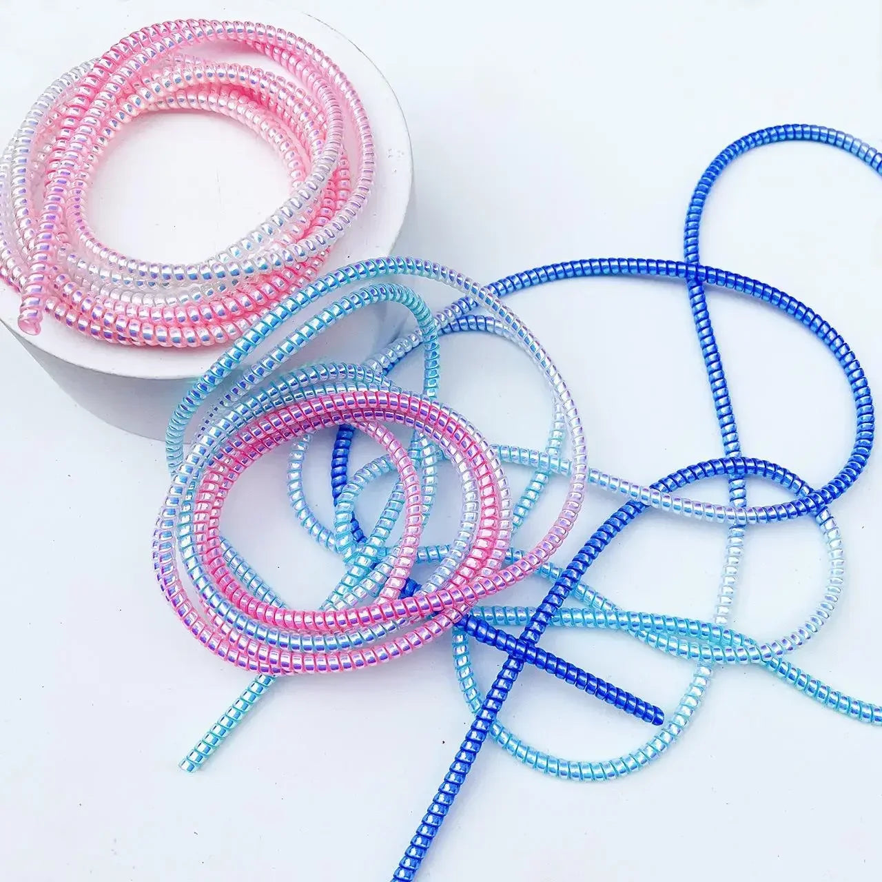 Carvallo Kabelskydd Spiral | Färgglad kabelskydd | För laddkablar & hörlurar | Skydd mot kabelbrott & knutar