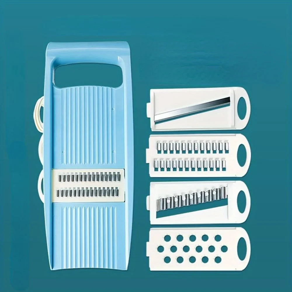 Carvallo 5-i-1 | Manuell & Multifunktionell | Rive, Hyvel, Tärnare | KüchenMeister® Kökshjälp