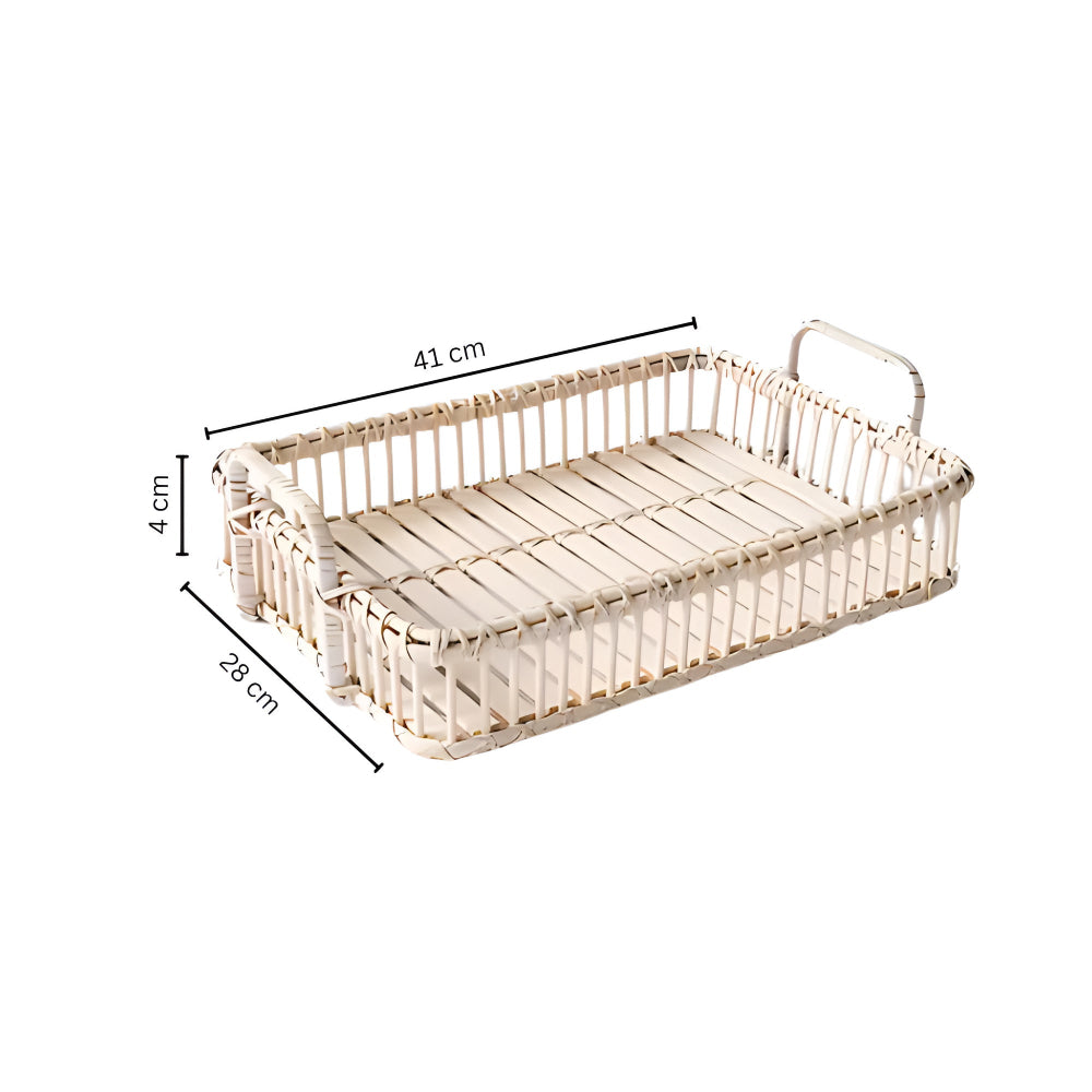 Rustik Vev Rattan Bricka