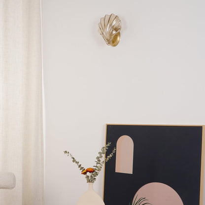 Elegant Shell Vägglampa – Kustinspirerad Sconce för Strandiga Vibes