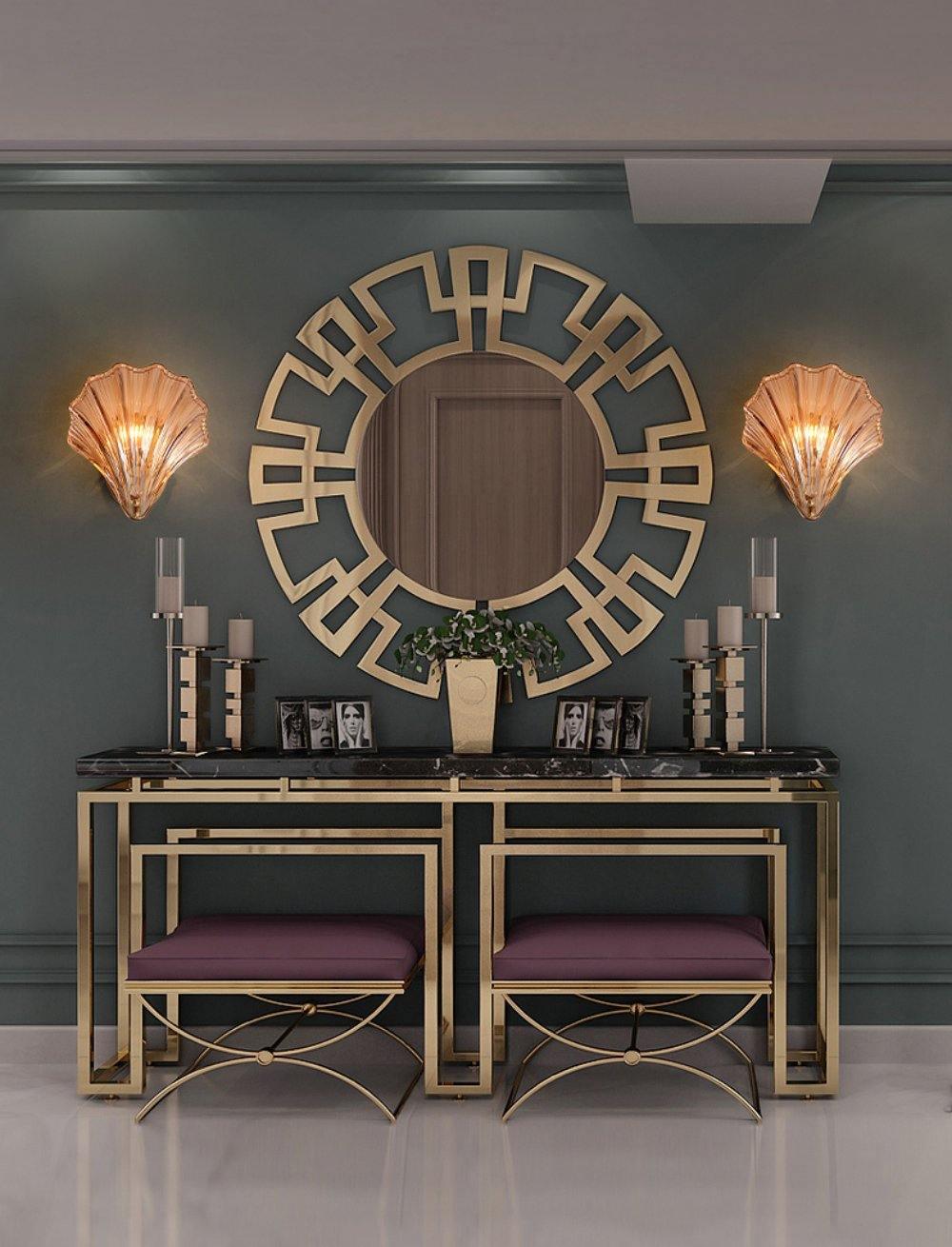 Elegant Shell Vägglampa – Kustinspirerad Sconce för Strandiga Vibes