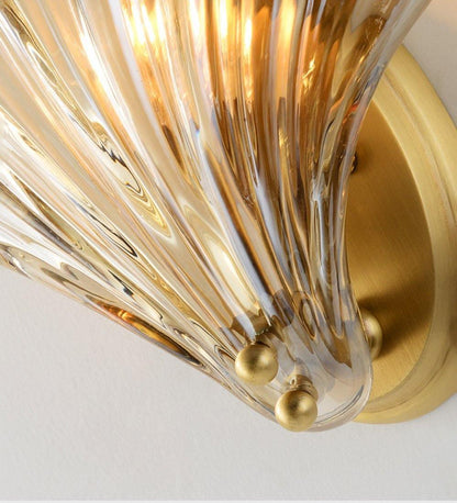 Elegant Shell Vägglampa – Kustinspirerad Sconce för Strandiga Vibes