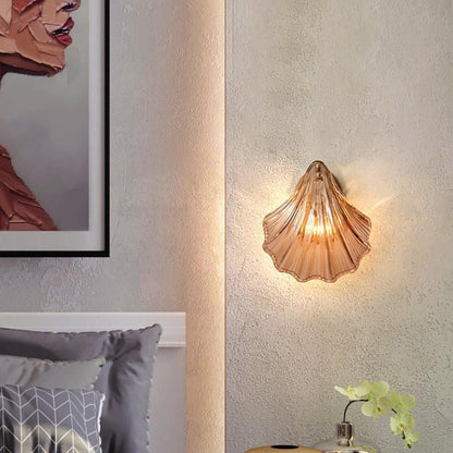 Elegant Shell Vägglampa – Kustinspirerad Sconce för Strandiga Vibes