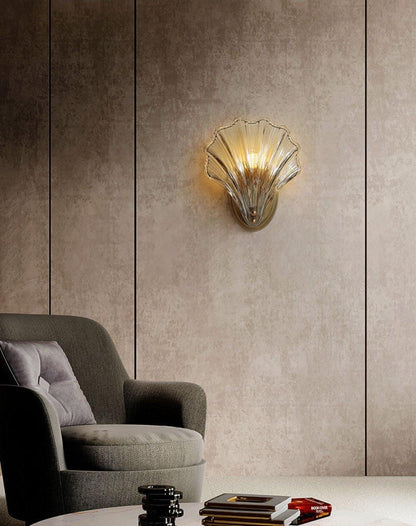 Elegant Shell Vägglampa – Kustinspirerad Sconce för Strandiga Vibes