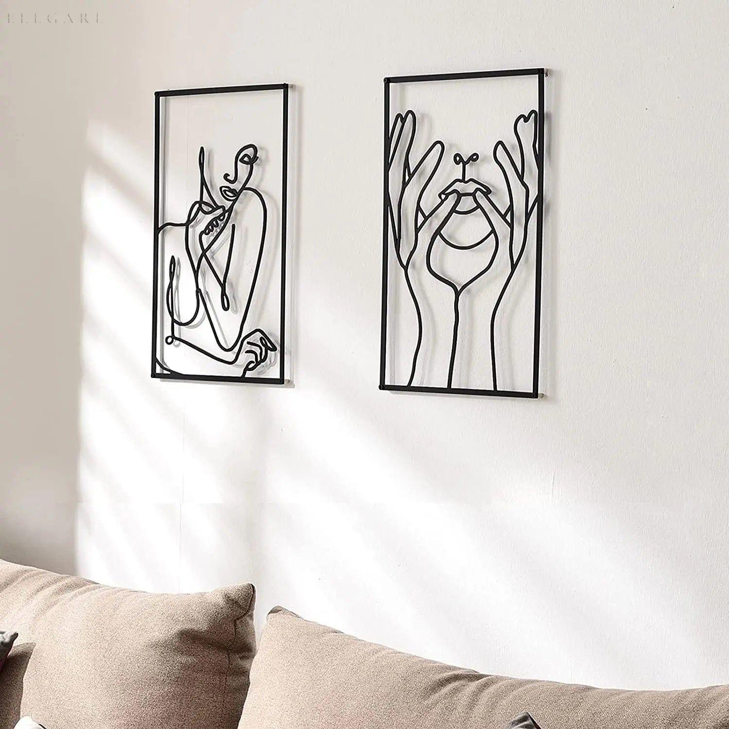 Silhuett - Nordisk Väggkonst i Metall