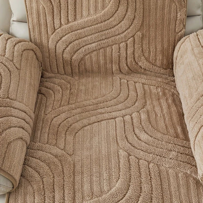 Silven Plush Förstärkt Antisklid Recliner Soffa Täcke