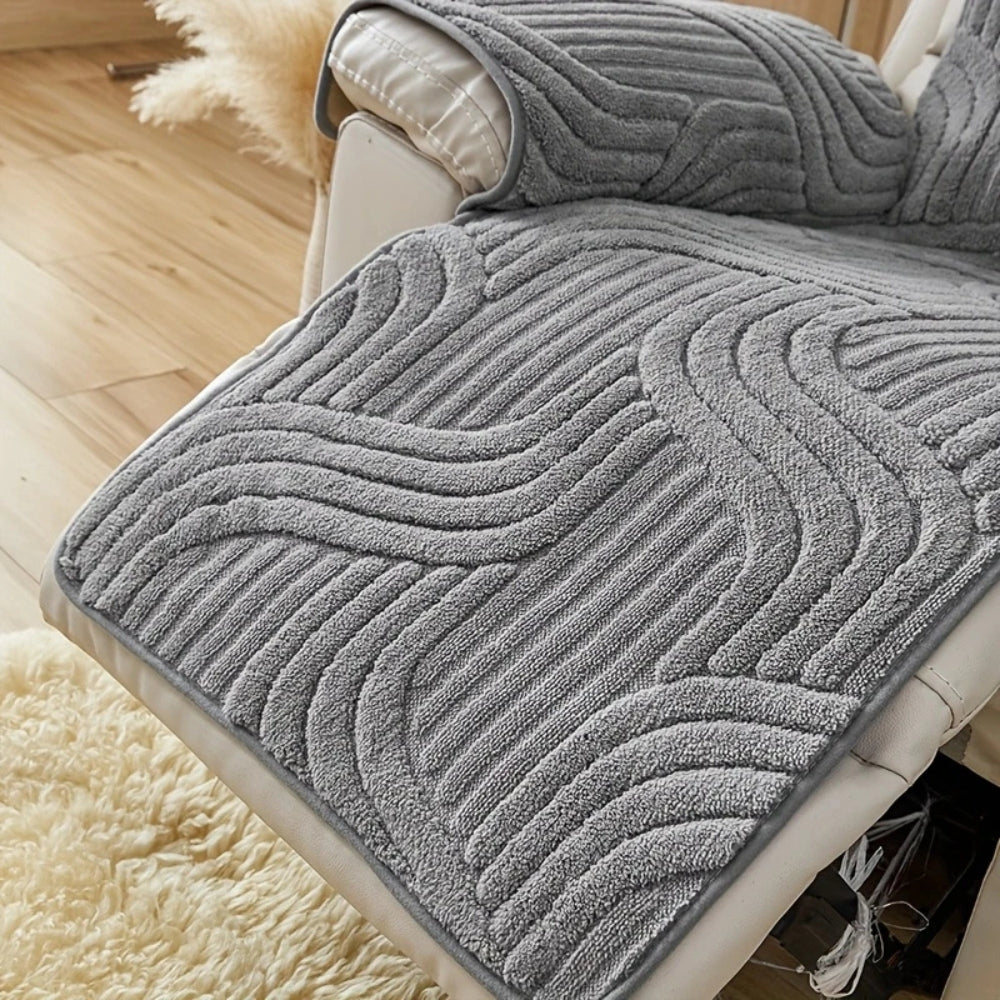 Silven Plush Förstärkt Antisklid Recliner Soffa Täcke