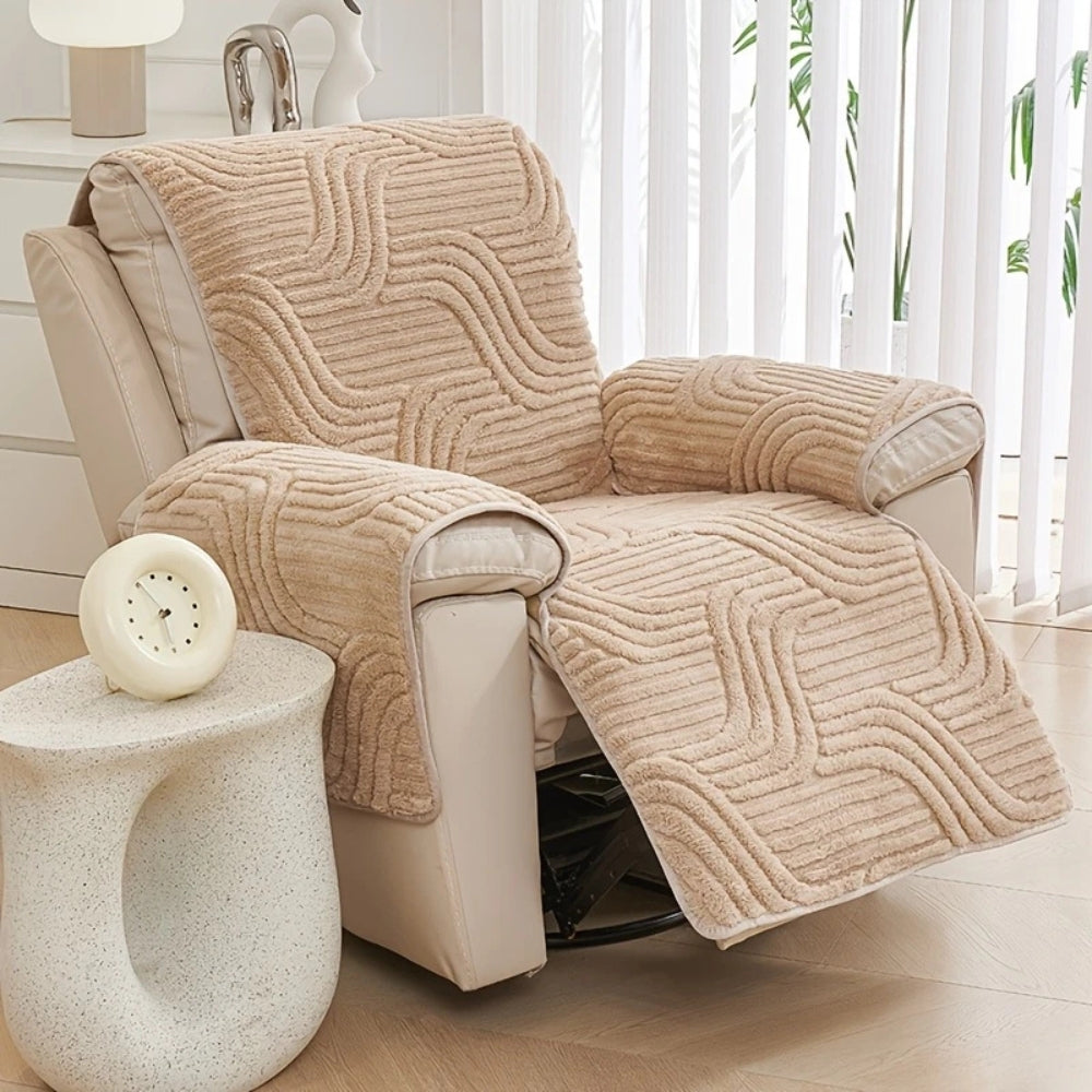 Silven Plush Förstärkt Antisklid Recliner Soffa Täcke