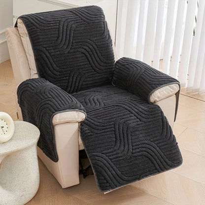 Silven Plush Förstärkt Antisklid Recliner Soffa Täcke