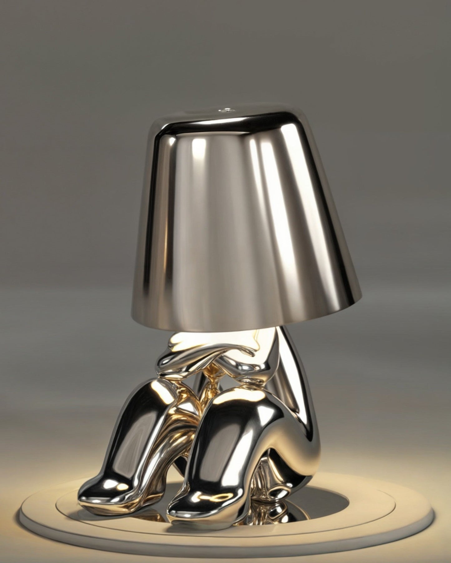 Carvallo – Guld-färgad USB-laddningsbar bordslampa, dimbar och kompakt