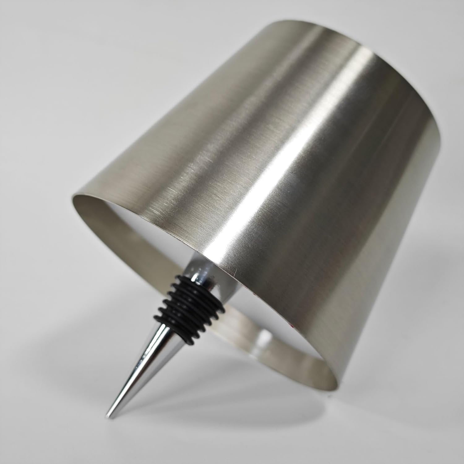 Flasklampa Metallbordslampa