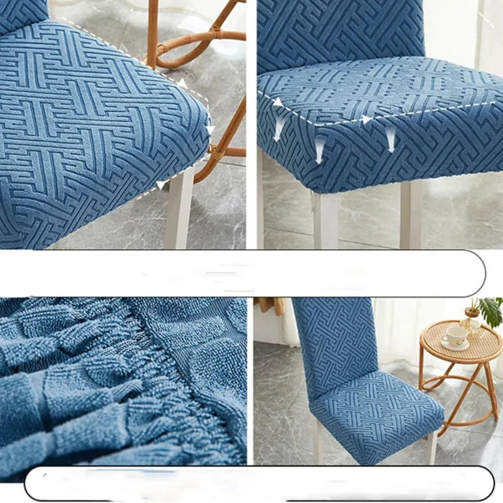 Silvra Elastisk Galler Matstolsöverdrag