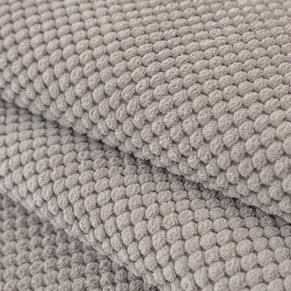 Enkel Solid Färg Plush Möbelskydd Soffa Täck med Anti-glid Design