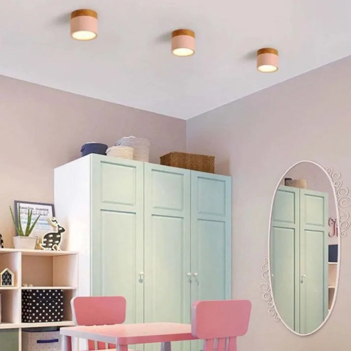 Minimalistisk Skandinavisk Cylinder LED Takarmatur