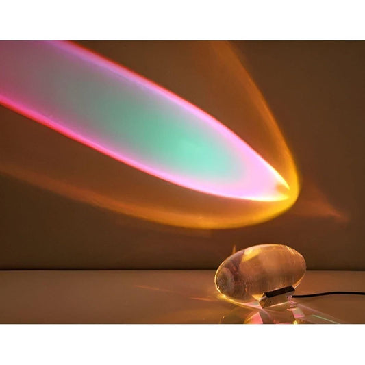 Kristall LED-nattlampa – Dekorativ lampa med himmelmotiv för sovrum & vardagsrum