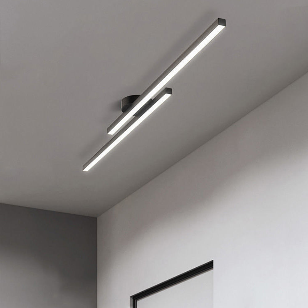 Aluminium LED Taklampa | Modern Minimalist Semi-Flush Mount för Vardagsrum Sovrum | Brick by Brick