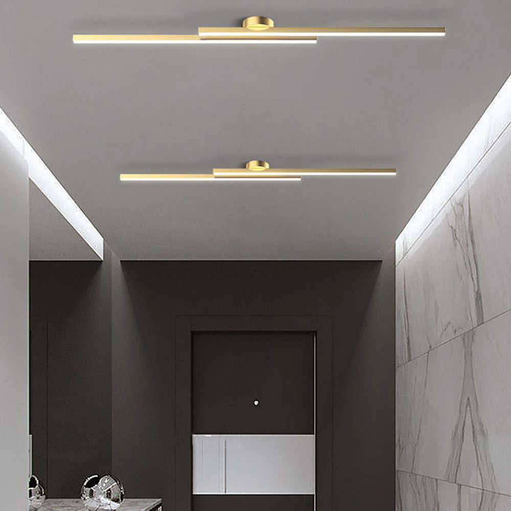 Aluminium LED Taklampa | Modern Minimalist Semi-Flush Mount för Vardagsrum Sovrum | Brick by Brick
