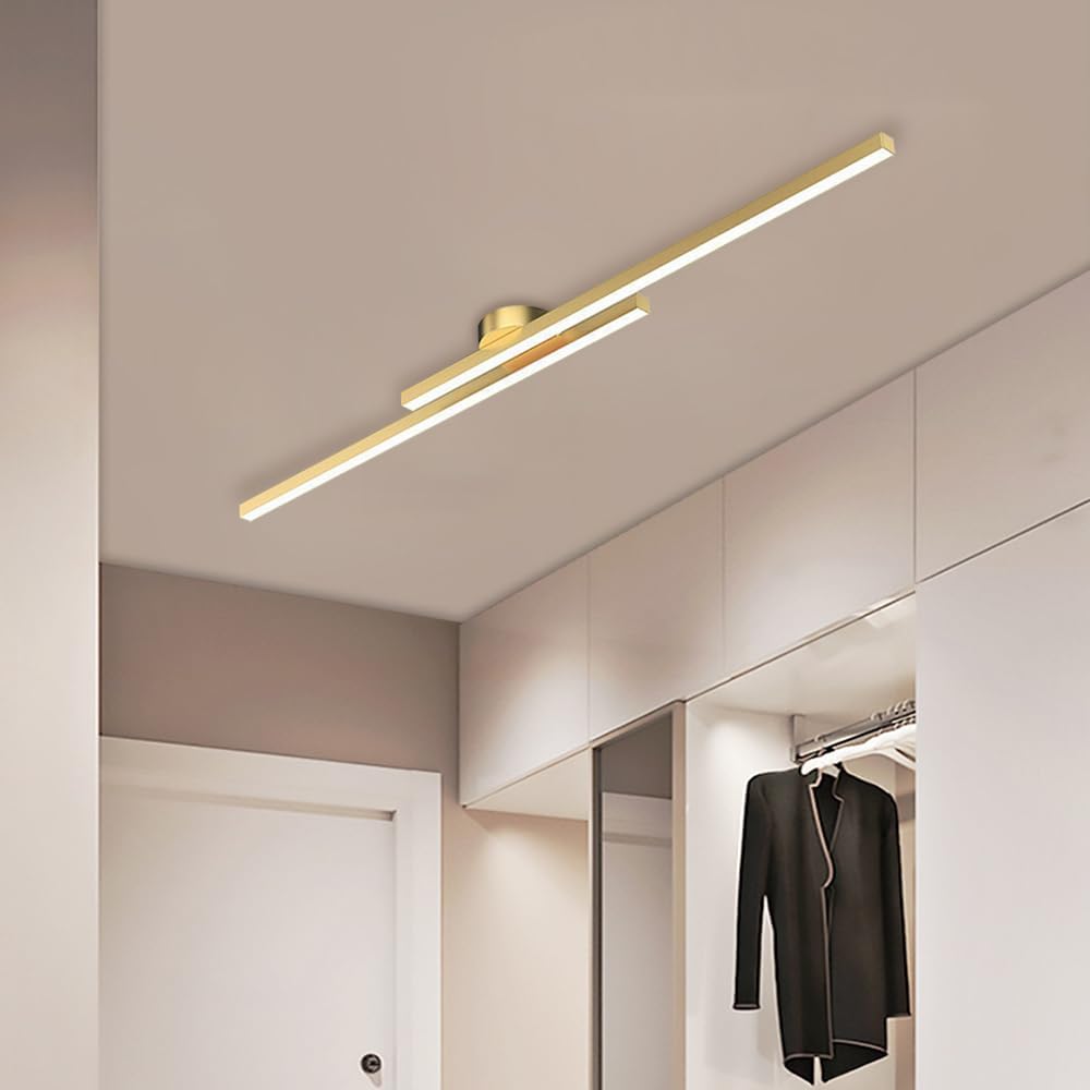 Aluminium LED Taklampa | Modern Minimalist Semi-Flush Mount för Vardagsrum Sovrum | Brick by Brick