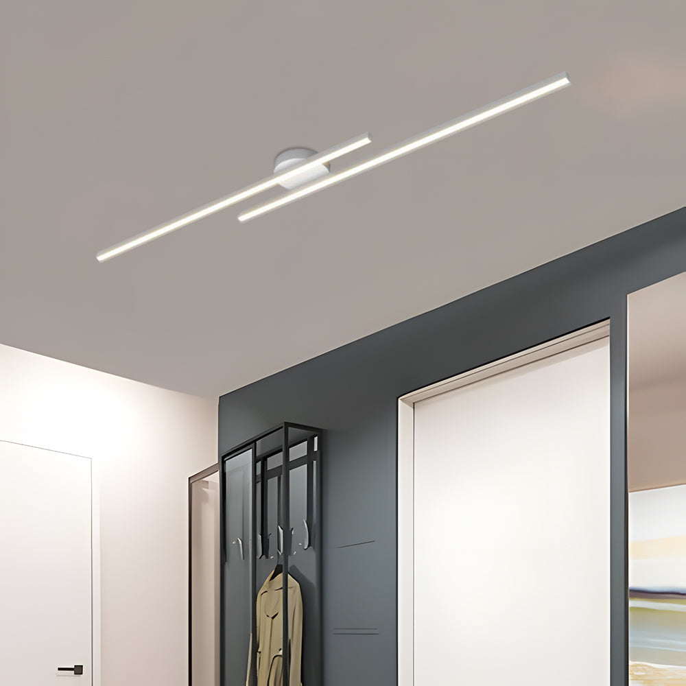 Aluminium LED Taklampa | Modern Minimalist Semi-Flush Mount för Vardagsrum Sovrum | Brick by Brick