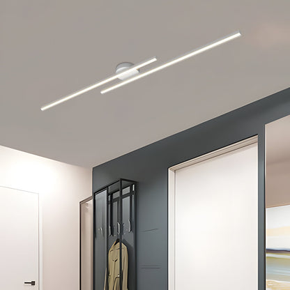Aluminium LED Taklampa | Modern Minimalist Semi-Flush Mount för Vardagsrum Sovrum | Brick by Brick