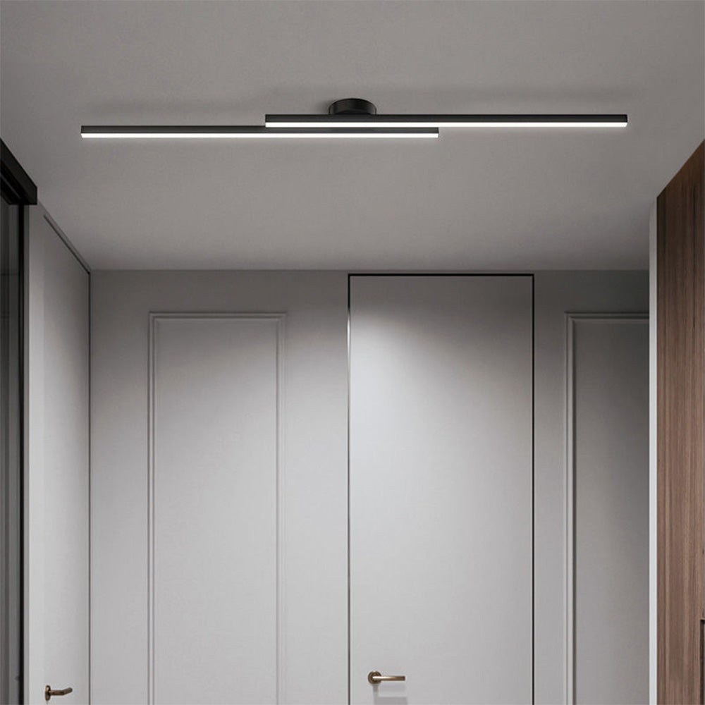 Aluminium LED Taklampa | Modern Minimalist Semi-Flush Mount för Vardagsrum Sovrum | Brick by Brick