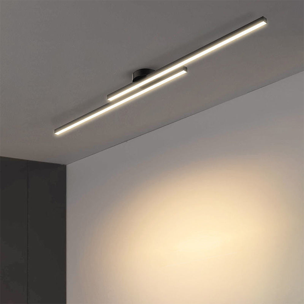 Aluminium LED Taklampa | Modern Minimalist Semi-Flush Mount för Vardagsrum Sovrum | Brick by Brick