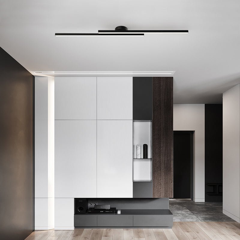 Aluminium LED Taklampa | Modern Minimalist Semi-Flush Mount för Vardagsrum Sovrum | Brick by Brick