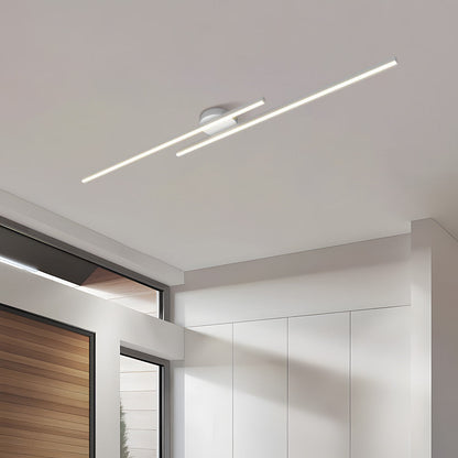 Aluminium LED Taklampa | Modern Minimalist Semi-Flush Mount för Vardagsrum Sovrum | Brick by Brick