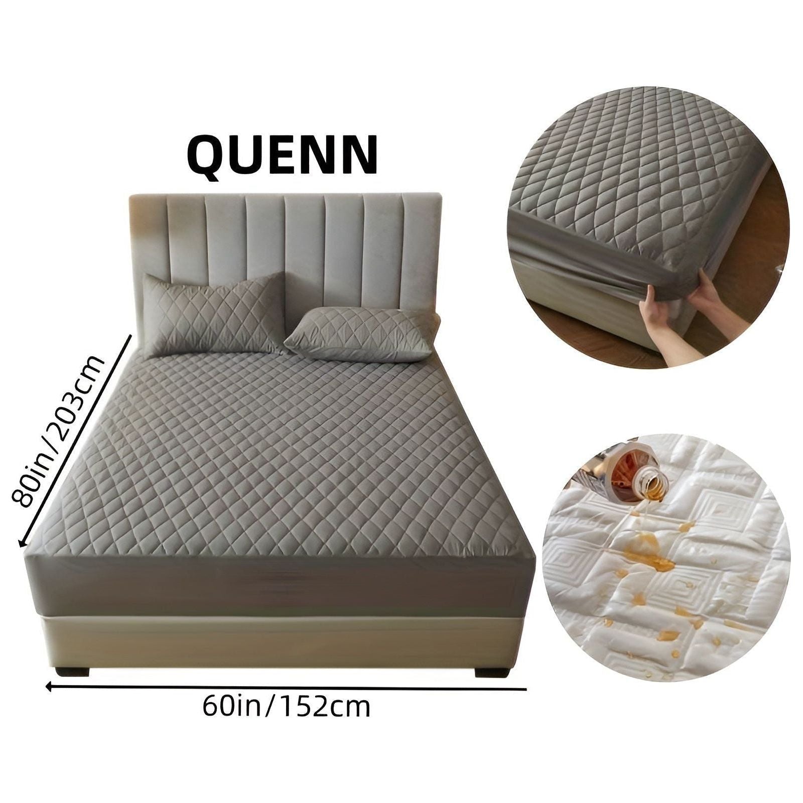 SleepSafe Sängöverdrag - Mjukt och Bekvämt Vattentätt Antiskid Madrassöverdrag